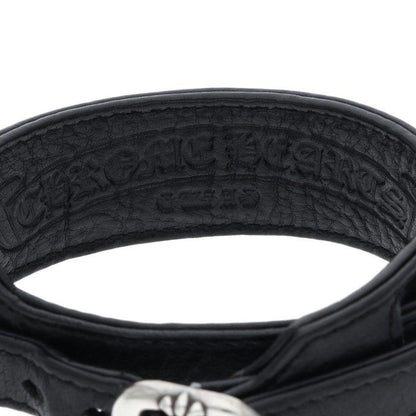 Chrome Hearts RR Tiny Buckle Rock'n'roll Leather Bracelet — view 3