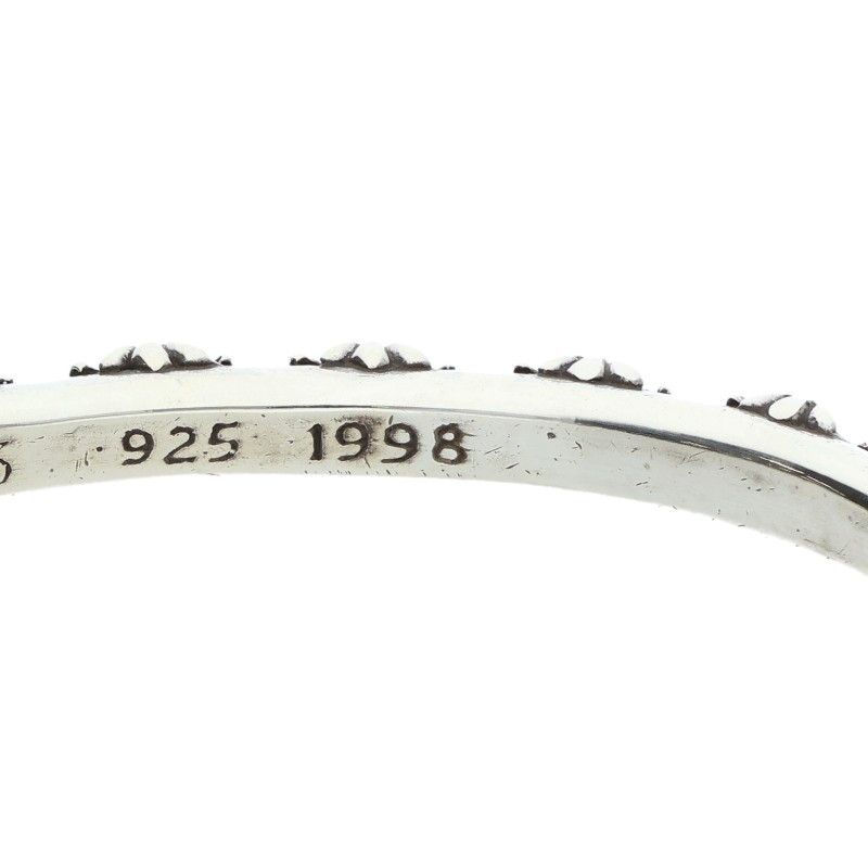 Chrome Hearts Bangle Cross Band Silver Bracelet — view 4