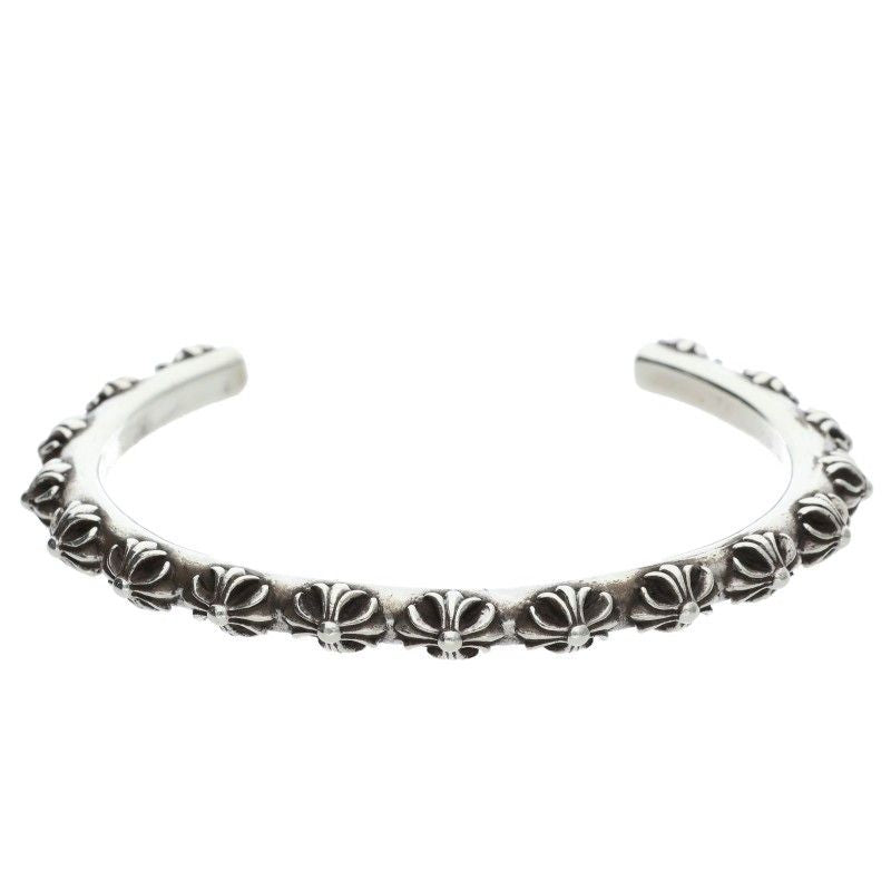 Chrome Hearts Bangle Cross Band Silver Bracelet