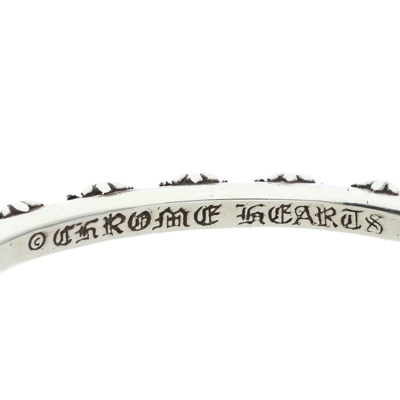 Chrome Hearts Bangle Cross Band Silver Bracelet — view 3