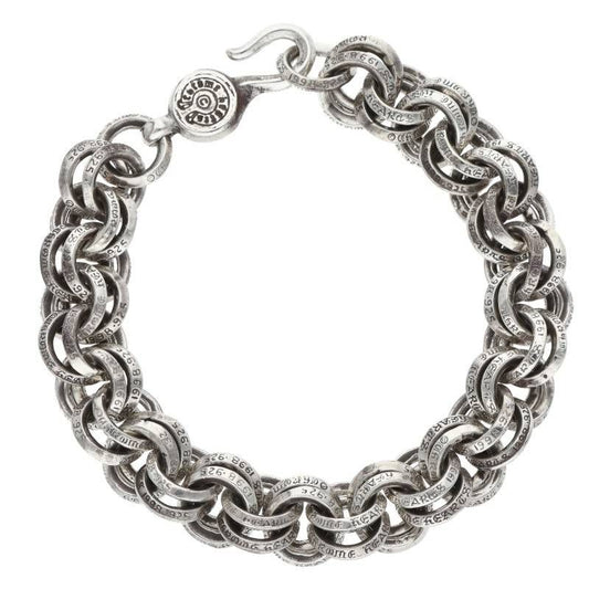 Chrome Hearts 1 Double B Ring Silver Bracelet