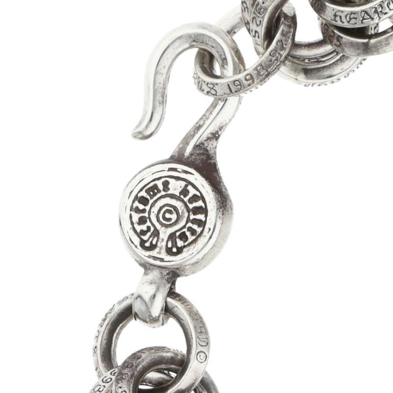 Chrome Hearts 1 Double B Ring Silver Bracelet — view 3