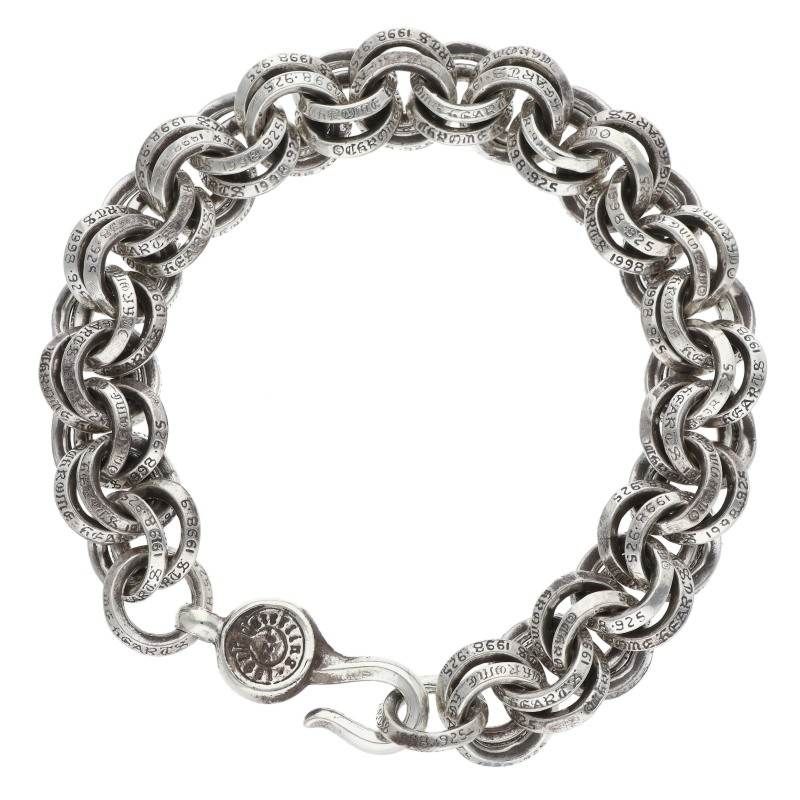 Chrome Hearts 1 Double B Ring Silver Bracelet — view 2