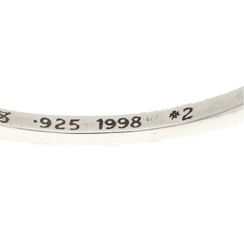 Chrome Hearts Bangle Scroll Band Silver Bracelet — view 4