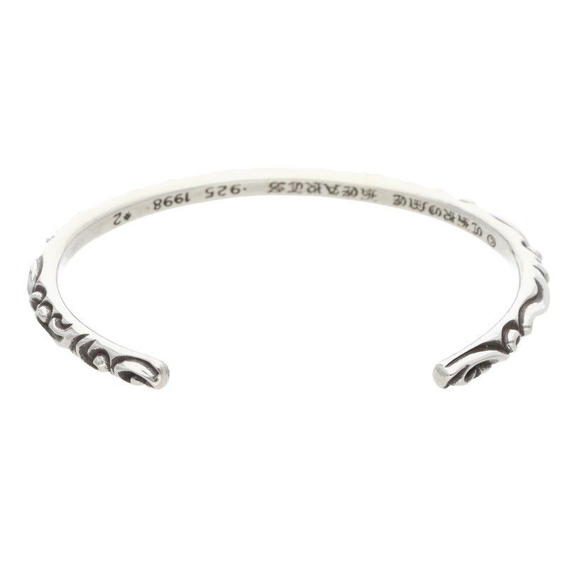 Chrome Hearts Bangle Scroll Band Silver Bracelet — view 2
