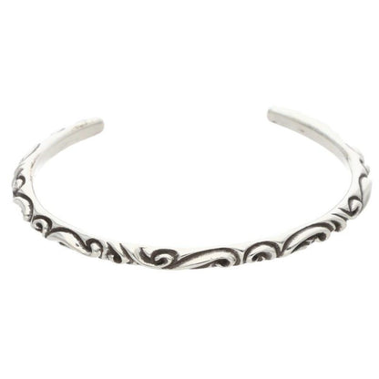 Chrome Hearts Bangle Scroll Band Silver Bracelet
