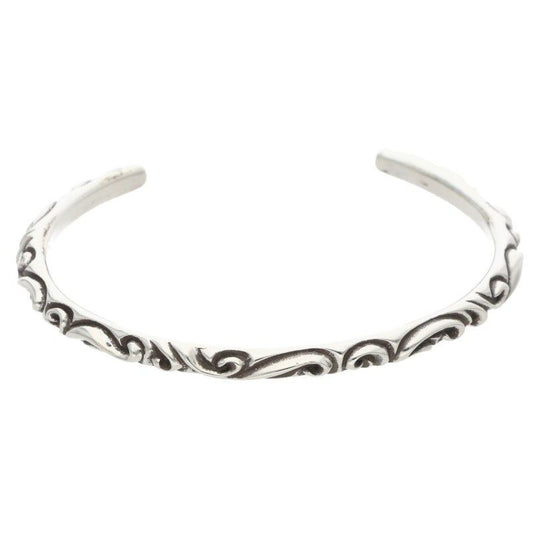 Chrome Hearts Bangle Scroll Band Silver Bracelet