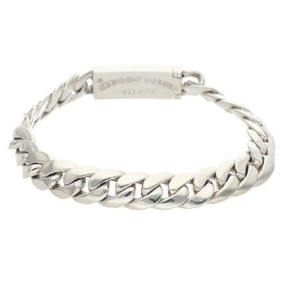 Chrome Hearts ID Bby Flrl Crs Baby ID Floral Cross Silver Bracelet — view 2