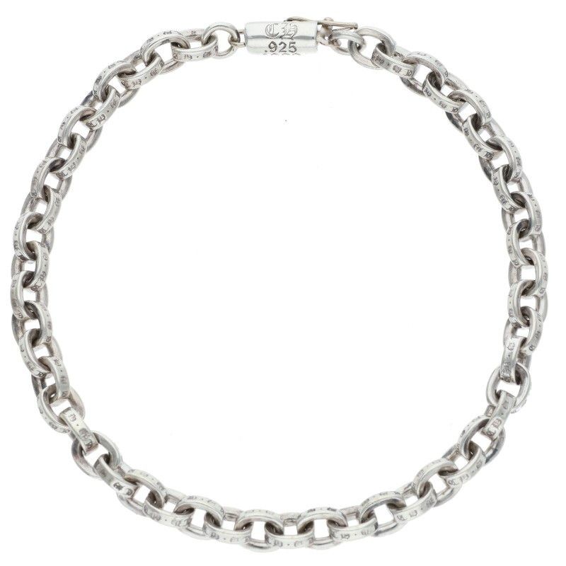 Chrome Hearts Paper Chain Silver Bracelet