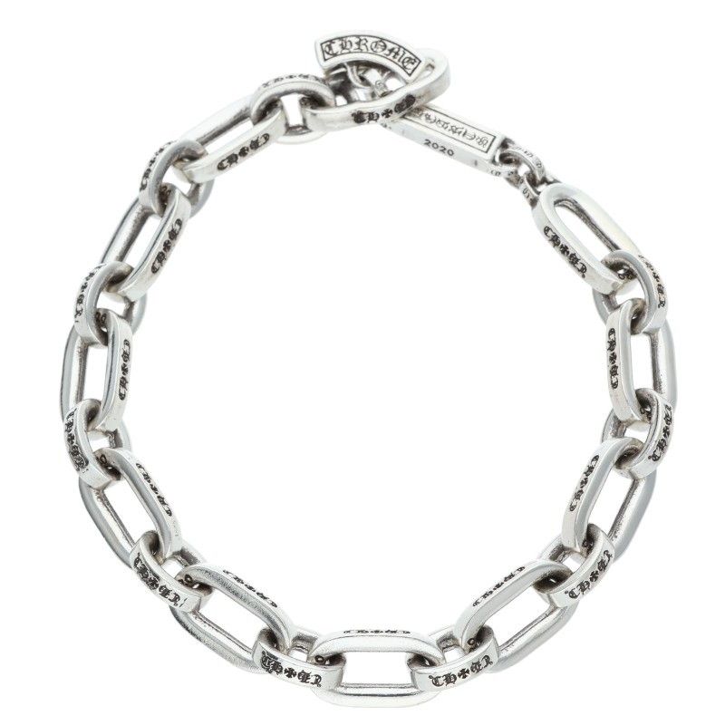 Chrome Hearts Paper Chain Silver Bracelet