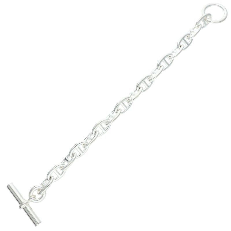 Hermes Chaine D'ancre MM Silver Bracelet — view 2