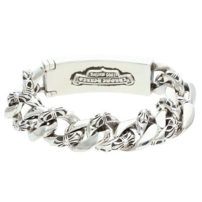 Chrome Hearts ID Dagger ID Fancy Link Silver Bracelet — view 2