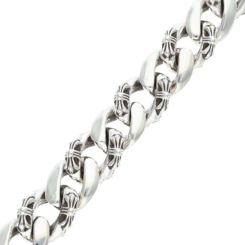 Chrome Hearts ID Dagger ID Fancy Link Silver Bracelet — view 5