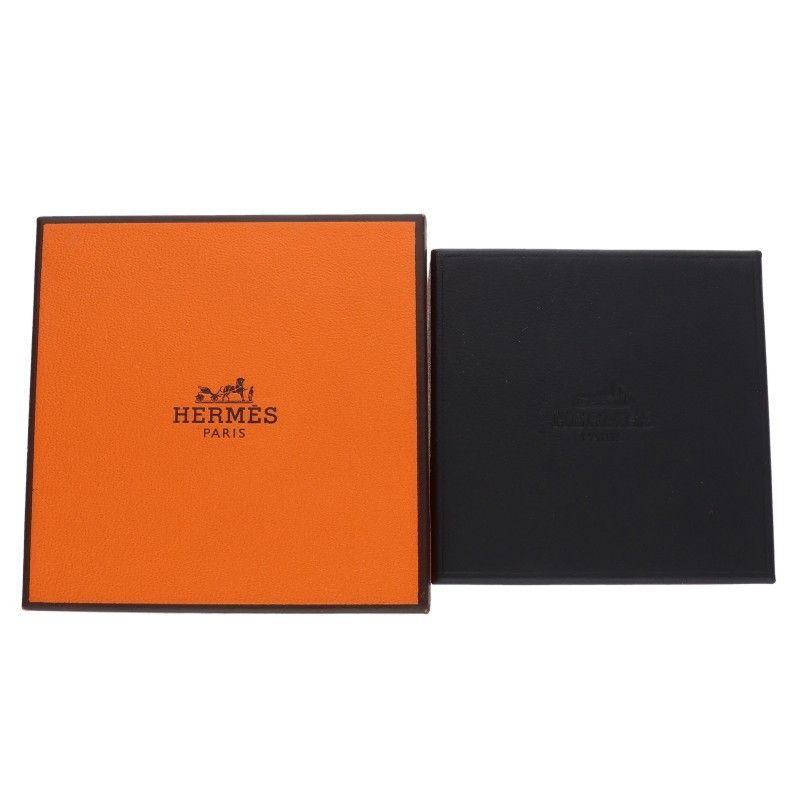 Hermes Finesse 18k Pink Gold Black Spinel Earrings — view 5