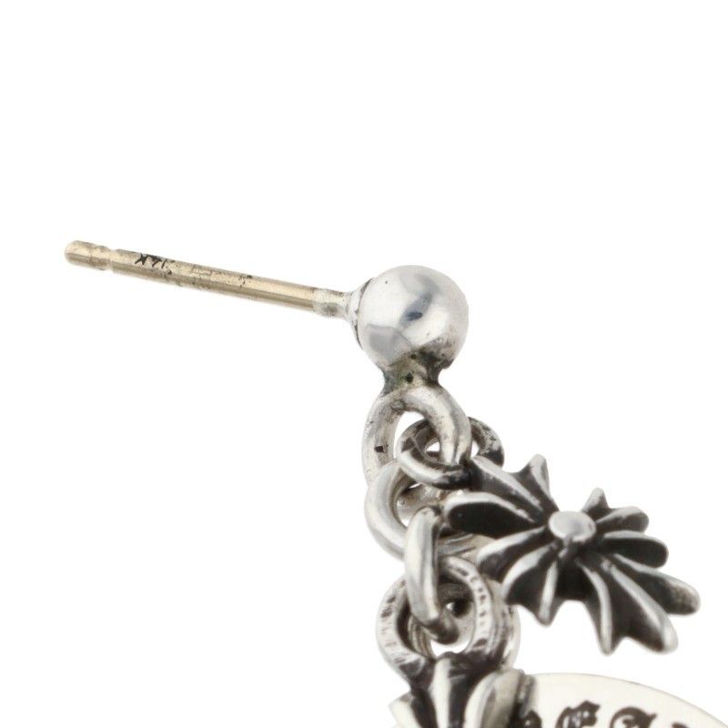 Chrome Hearts ER Angel Medal Drop Silver Earrings — view 5