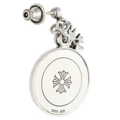 Chrome Hearts ER Angel Medal Drop Silver Earrings — view 2