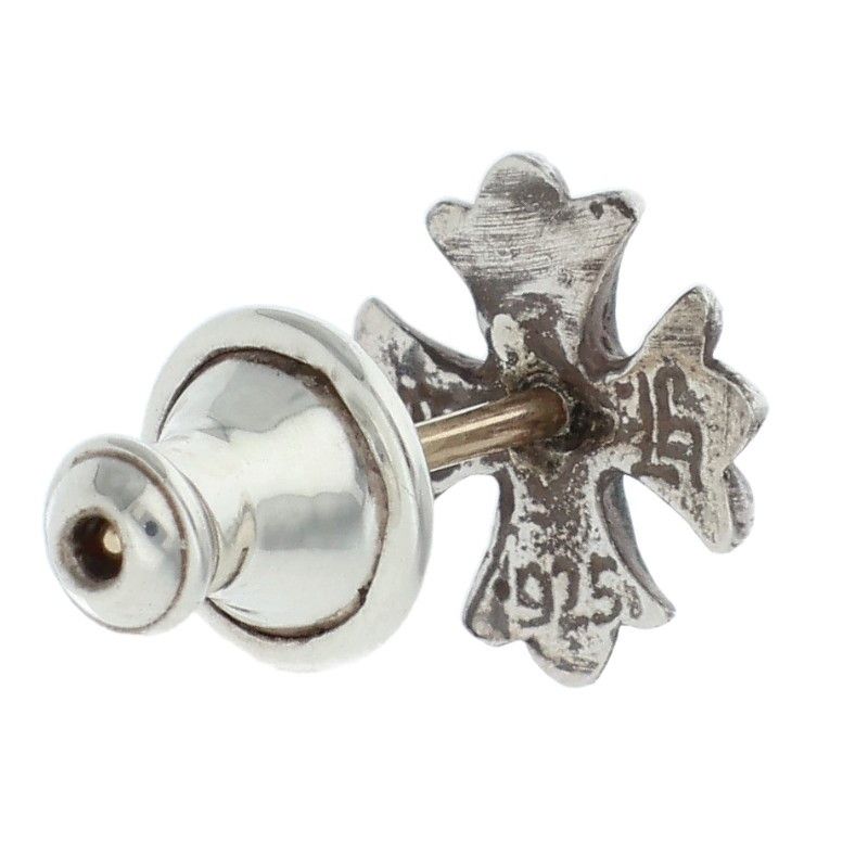 Chrome Hearts No2 CH Pls CH Plus Stud Silver Earrings — view 2