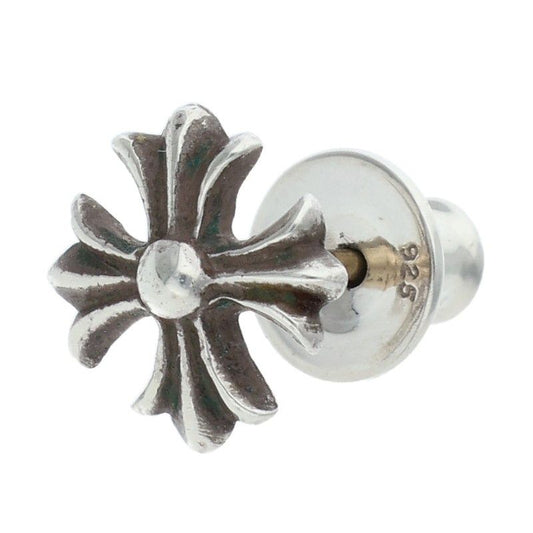 Chrome Hearts No2 CH Pls CH Plus Stud Silver Earrings