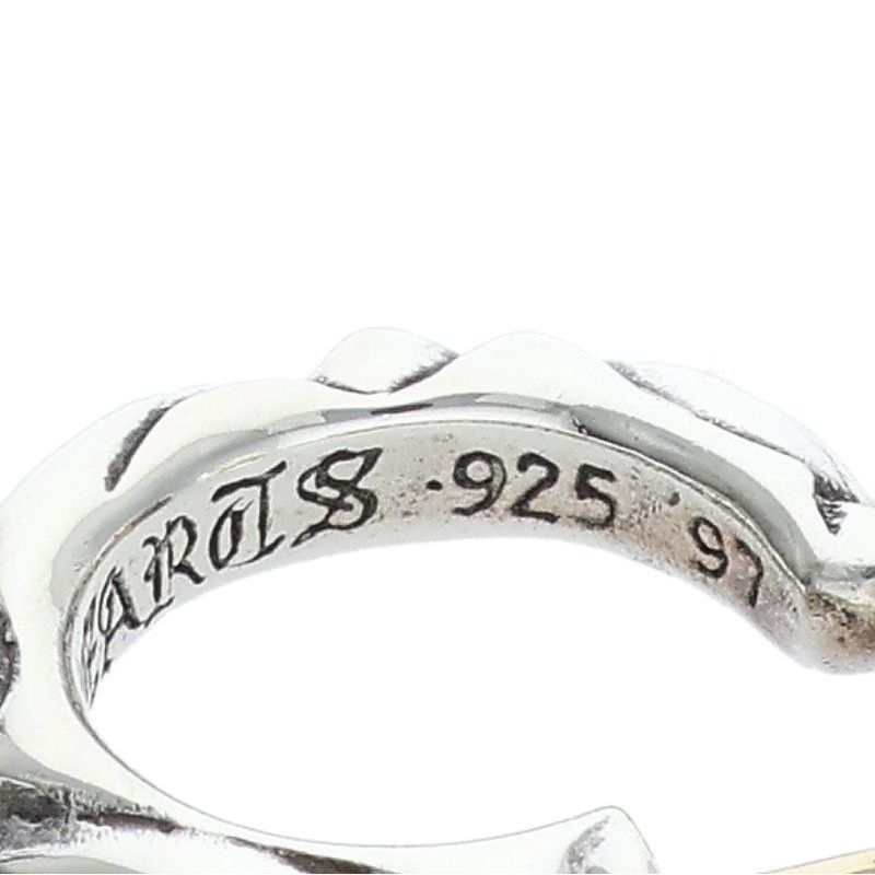 Chrome Hearts Hoop Scrool 1 Scroll Silver Earrings — view 4