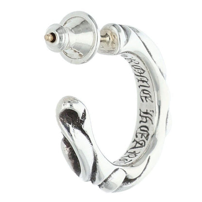 Chrome Hearts Hoop Scrool 1 Scroll Silver Earrings — view 2