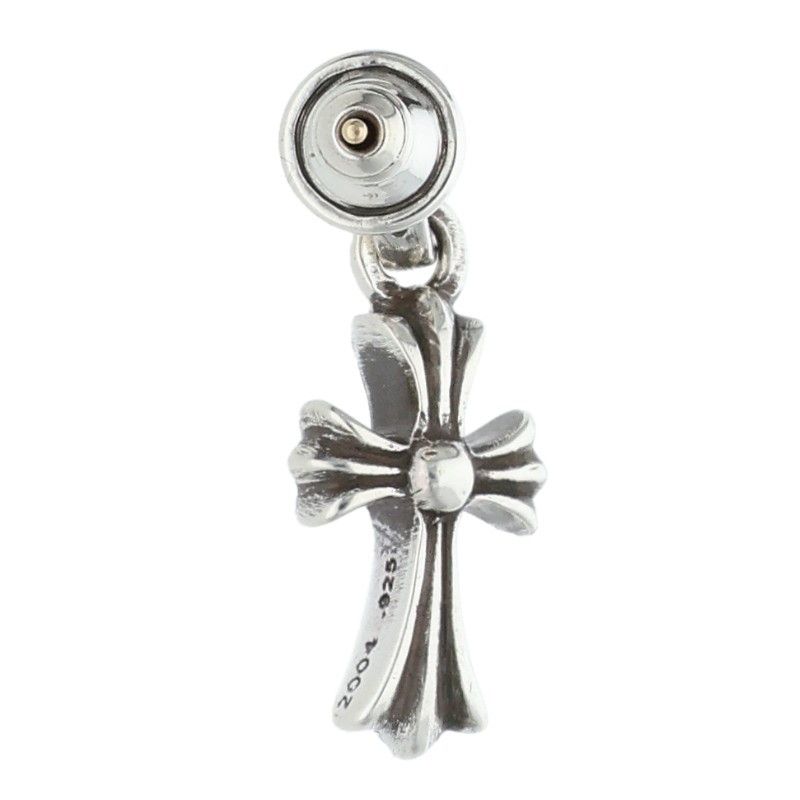 Chrome Hearts Bby Pprchn Baby Fat Drop Silver Earrings — view 2