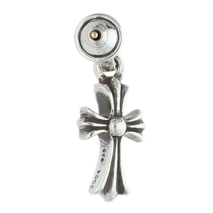 Chrome Hearts Bby Pprchn Baby Fat Drop Silver Earrings — view 2