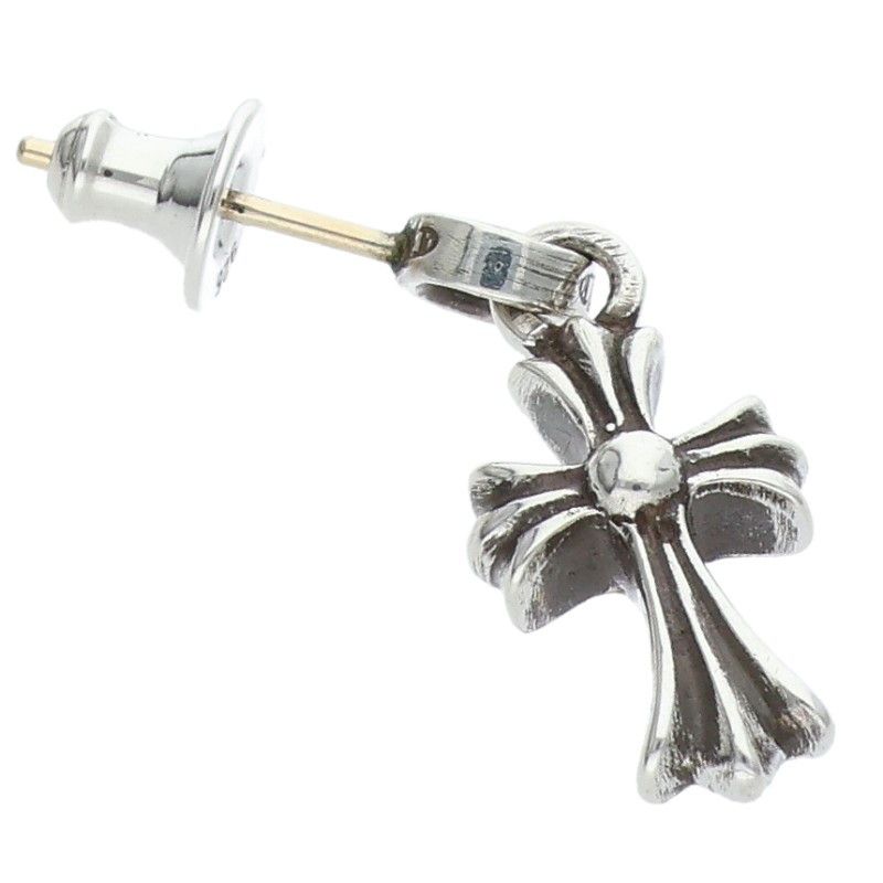 Chrome Hearts Bby Pprchn Baby Fat Drop Silver Earrings — view 5