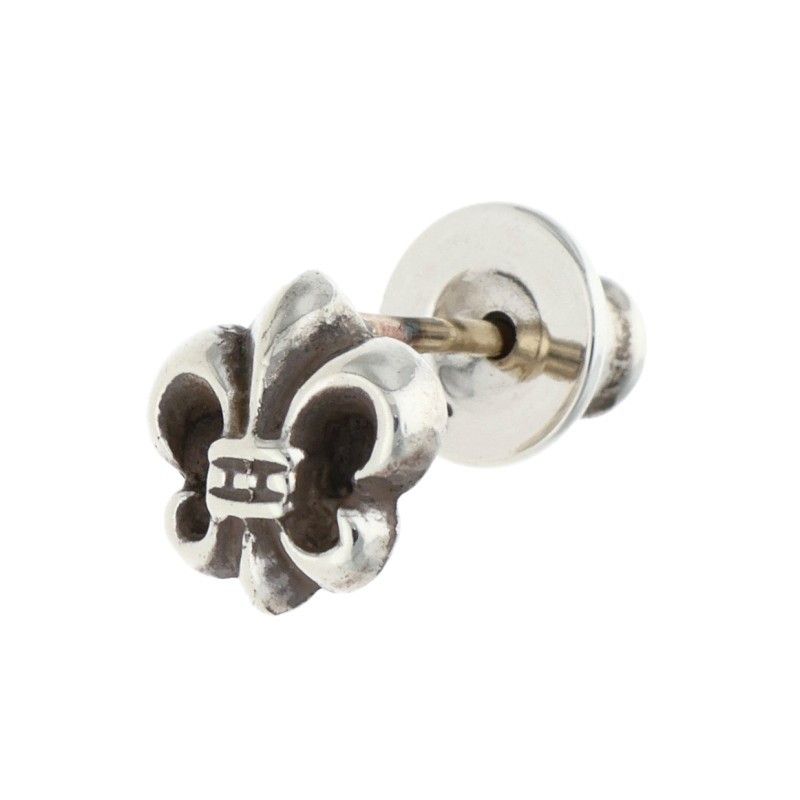 Chrome Hearts CO BS Flr BS Flare Stud Silver Earrings