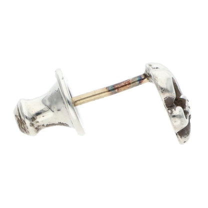 Chrome Hearts CO BS Flr BS Flare Stud Silver Earrings — view 3