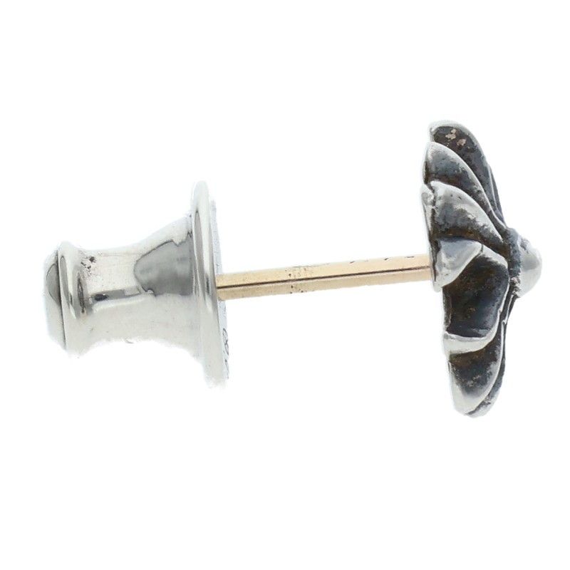 Chrome Hearts No2 CH Pls CH Plus Stud Silver Earrings — view 3