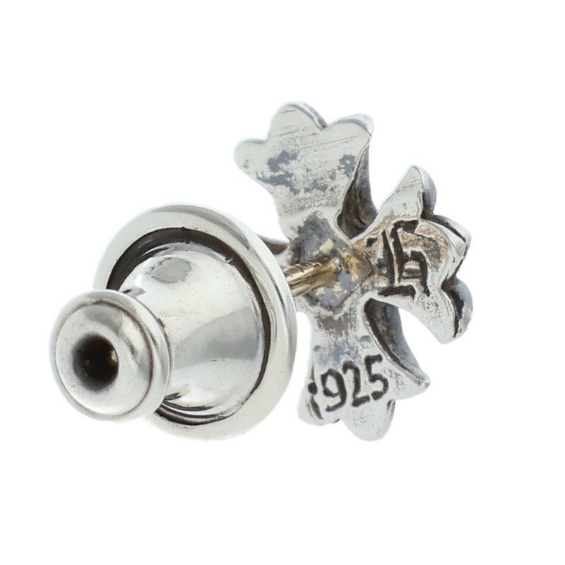 Chrome Hearts No2 CH Pls CH Plus Stud Silver Earrings — view 2
