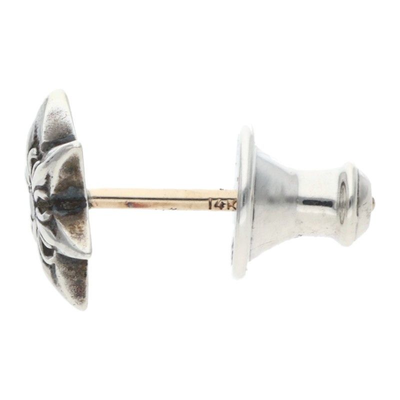 Chrome Hearts CO Star Dmnd Stud 1 Diamond Silver Earrings — view 3