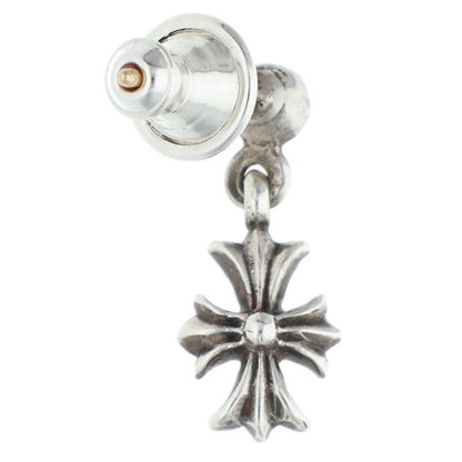 Chrome Hearts Tny CH Pls 1 Tiny Ech Plus Drop Silver Earrings — view 2