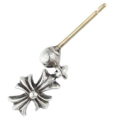 Chrome Hearts Tny CH Pls 1 Tiny Ech Plus Drop Silver Earrings — view 5