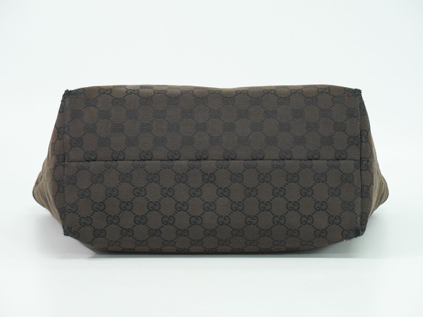 Gucci GG Canvas Shoulder Bag Tote Brown — view 3