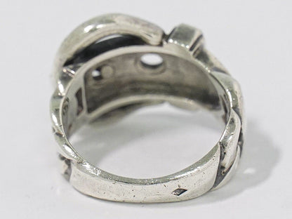 Hermes Boucle Seller 925 Ring 51 Silver Sellier — view 3