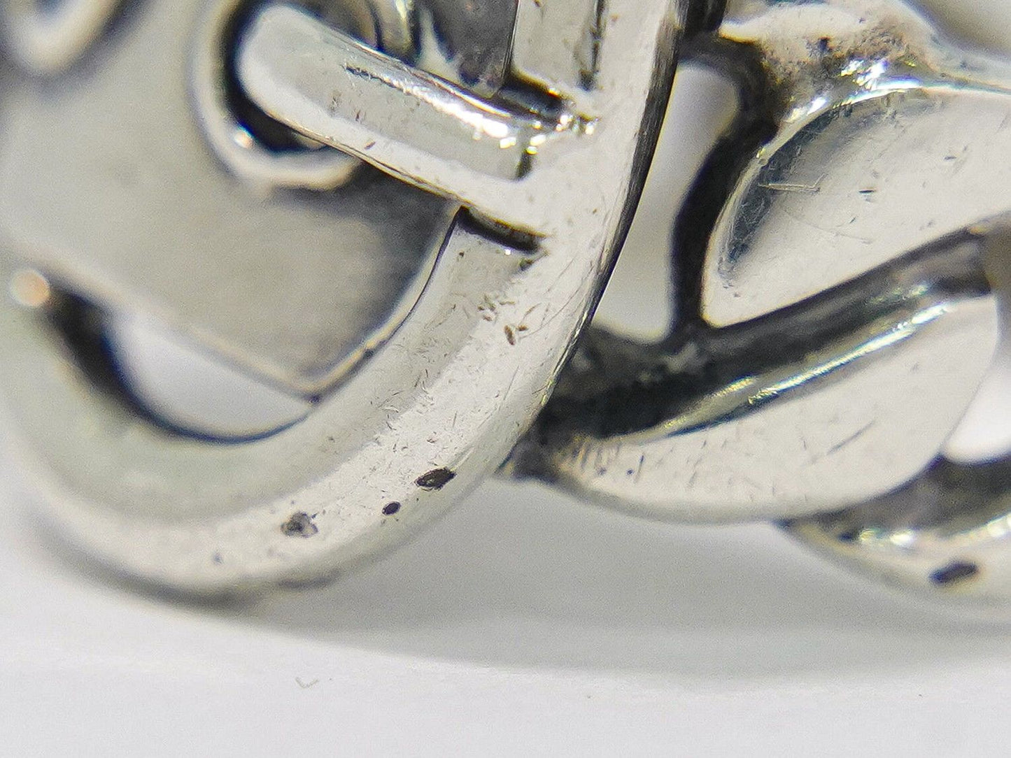 Hermes Boucle Seller 925 Ring 51 Silver Sellier — view 6