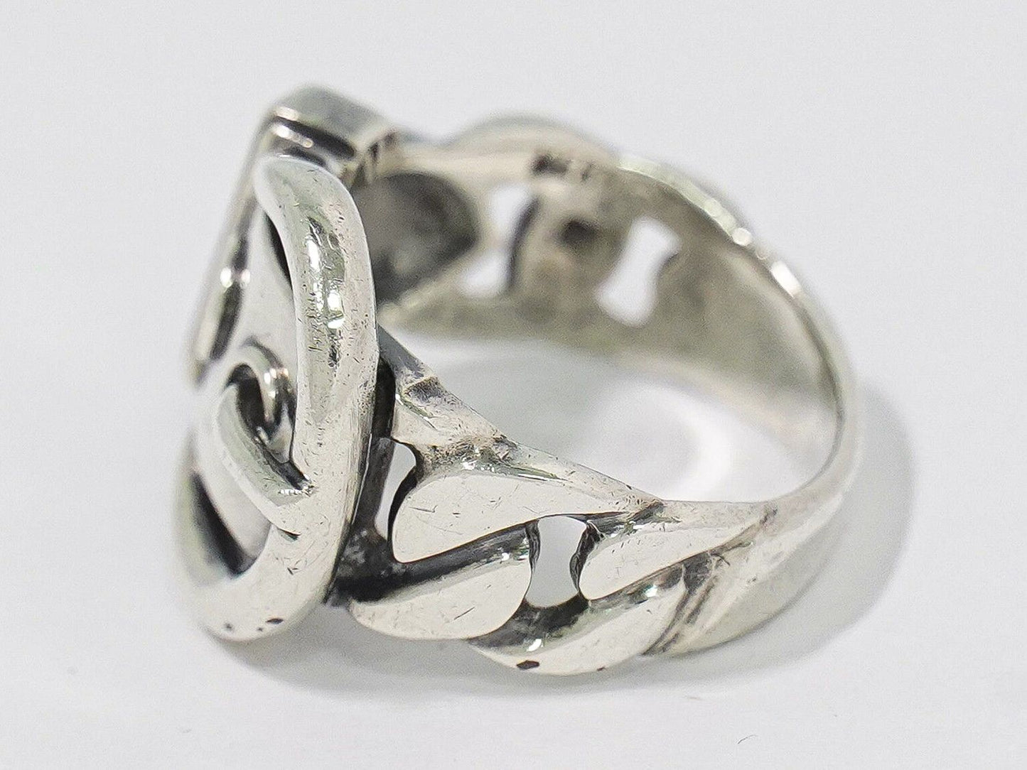 Hermes Boucle Seller 925 Ring 51 Silver Sellier — view 2