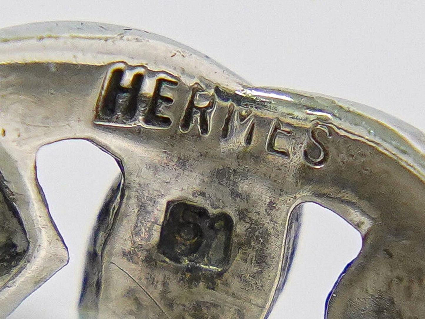 Hermes Boucle Seller 925 Ring 51 Silver Sellier — view 9