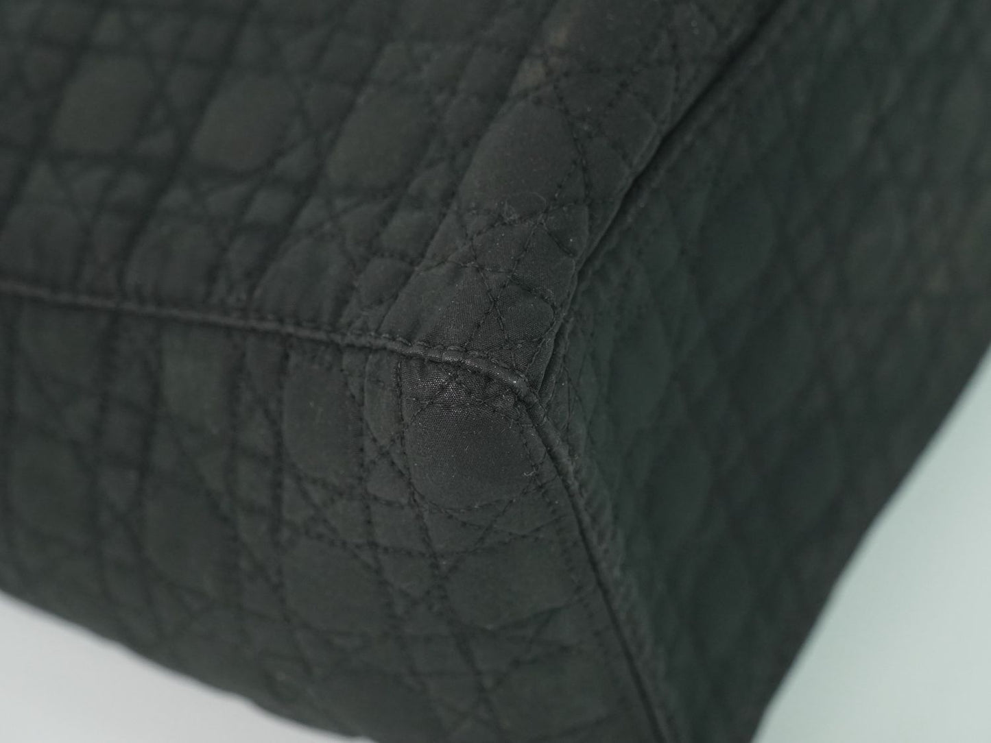 Dior Lady Cannage Handbag Canvas Black — view 7