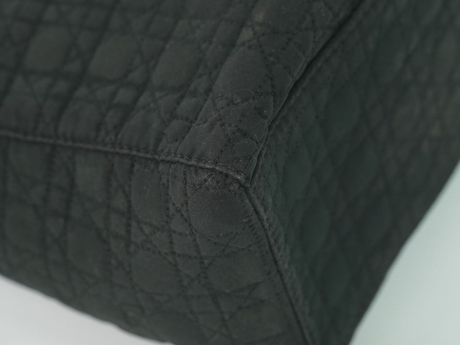 Dior Lady Cannage Handbag Canvas Black — view 7