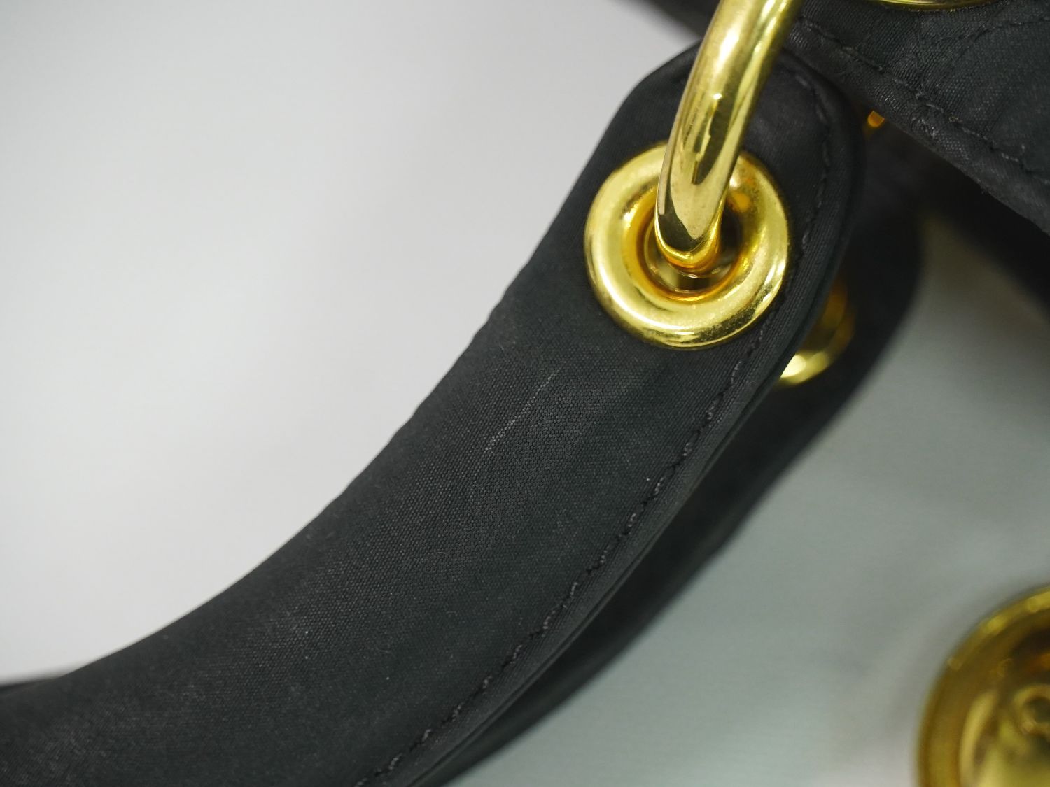 Dior Lady Cannage Handbag Canvas Black — view 6
