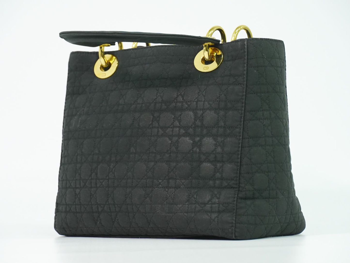 Dior Lady Cannage Handbag Canvas Black — view 2