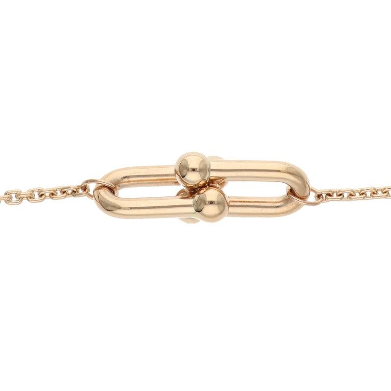 Tiffany & Co Double Link Small 18k Pink Gold Necklace — view 4