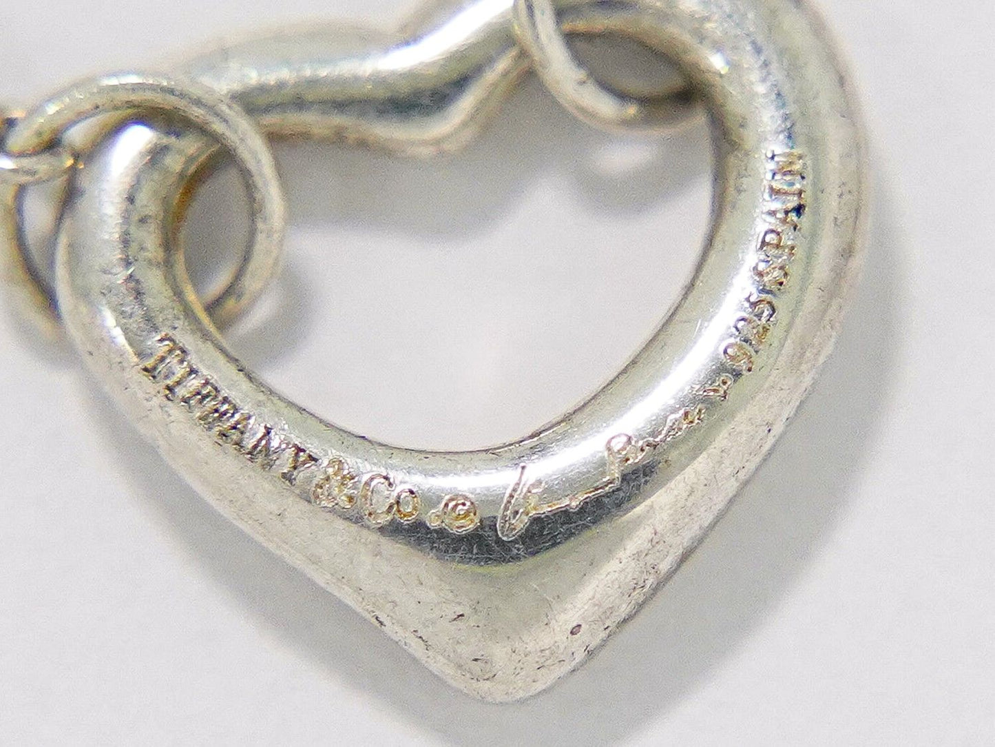 Tiffany & Co Open Heart 925 Pendant Silver — view 7