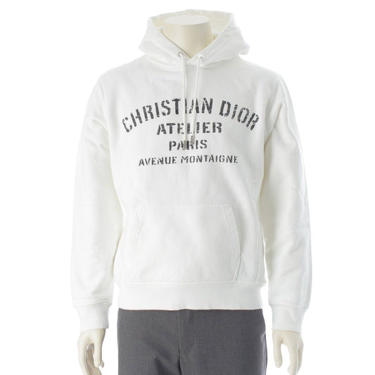Dior Atelier Cotton Logo Hoodie White