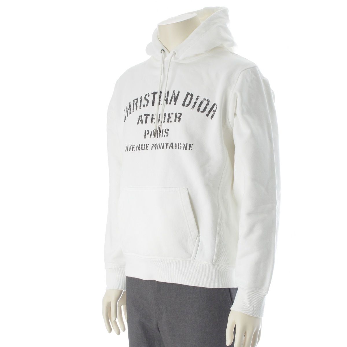 Dior Atelier Cotton Logo Hoodie White — view 2