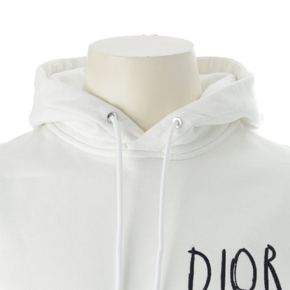 Dior Raymond Pettibon Embroidered Logo Hoodie Top White XS — view 5