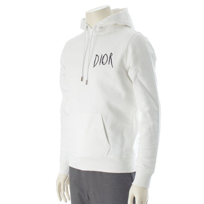 Dior Raymond Pettibon Embroidered Logo Hoodie Top White XS — view 2