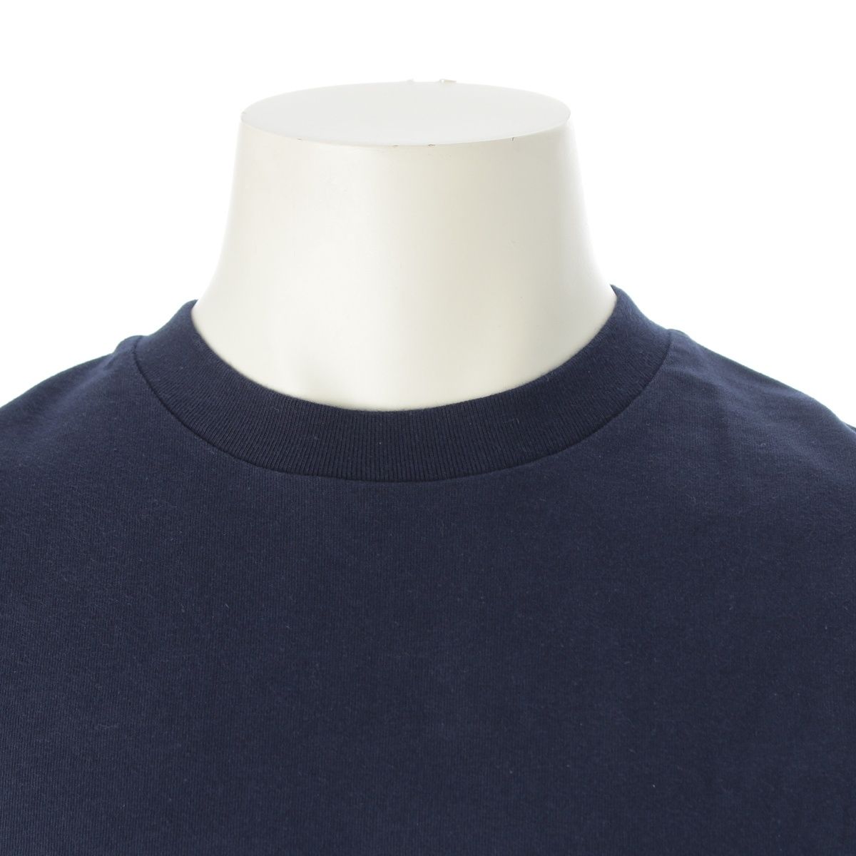 Balenciaga Bonjour Logo Short Sleeve T-Shirt Navy XS — view 5